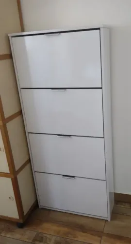 Sapateira Branca 4 Gavetas