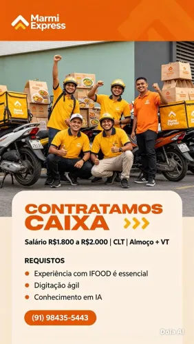 Vagas de caixa / embalador 