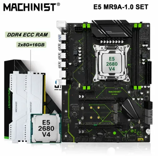 KIT XEON E5 2680 V4 + MACHINIST MR9A + 16GB ECC DDR4
