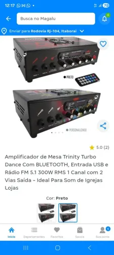 Amplificador novo 