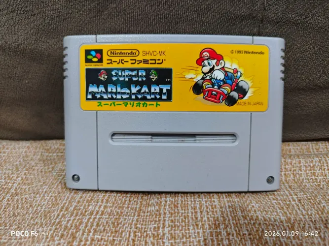 Mario kart original, super nintendo/famicon