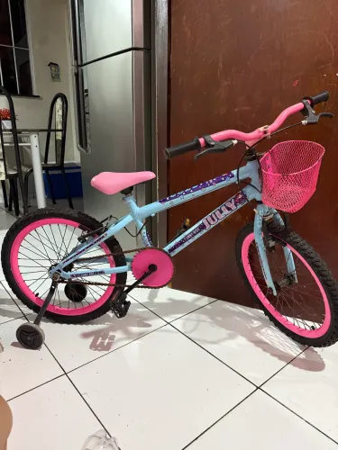 Bicicleta Infantil Aro 20 Colli Jully Com Cestinha e Freios V-Brake