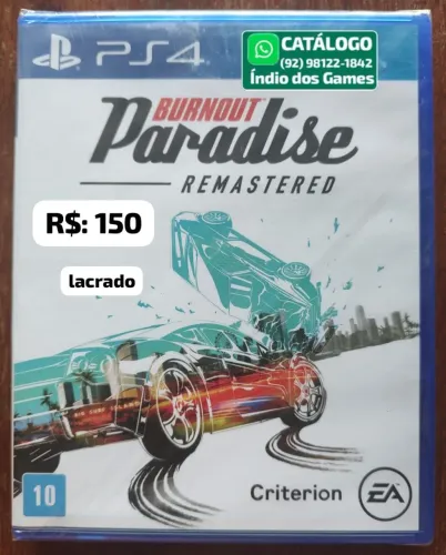 Burnout Paradise Remastered LACRADO = R$: 150