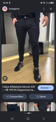 Calças sarja 