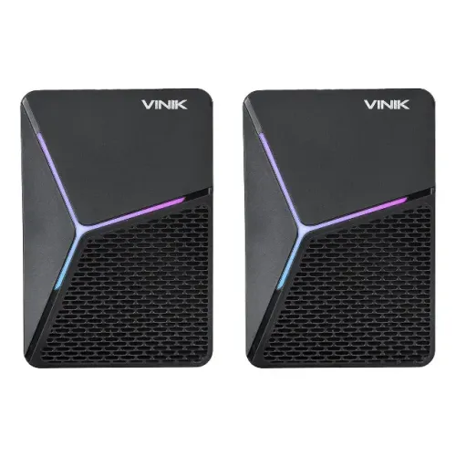CAIXA DE SOM GAMER VINIK STAR 6W 2.0 LED RAINBOW - VSPKG6WST