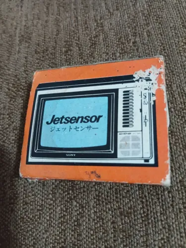 caixinha de fósforo branco antiga da televisão Jetsensor da Sony de 1977 Única no site