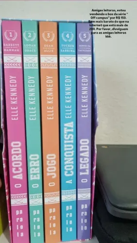 Box de livros "Off campus" /"Amores improváveis