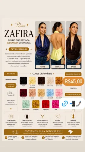 Blusa Zafira cetim