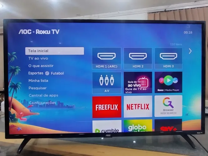 Tv 43 AOC Smart RokuTV