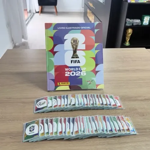 Álbum Capa Dura Copa 2026 com Todas Figurinhas para Colar