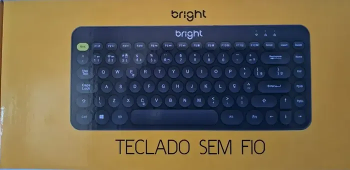 TECLADO OFFICE S/ FIO DUAL MODE 2.4G / BLUETOOTH FREEDOM PRETO BRIGHT - LOJA DADO DIGITAL