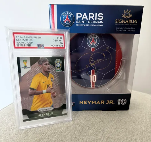 2014 Panini Prizm Neymar Jr World Cup PSA 10