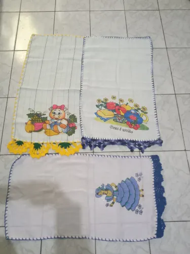 Pano de prato;  várias cores e modelos