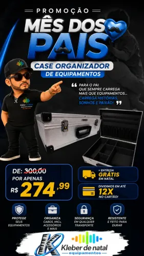 CASE ORIGANIZADOR DE EQUIPAMENTOS E FERRAMENTAS