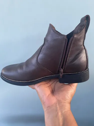 Imperdível Botas Feminina West Em Couro Legítimo Seminova 37