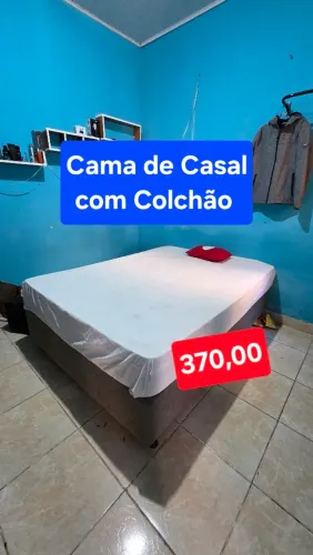 Cama de Casal com colchão- box