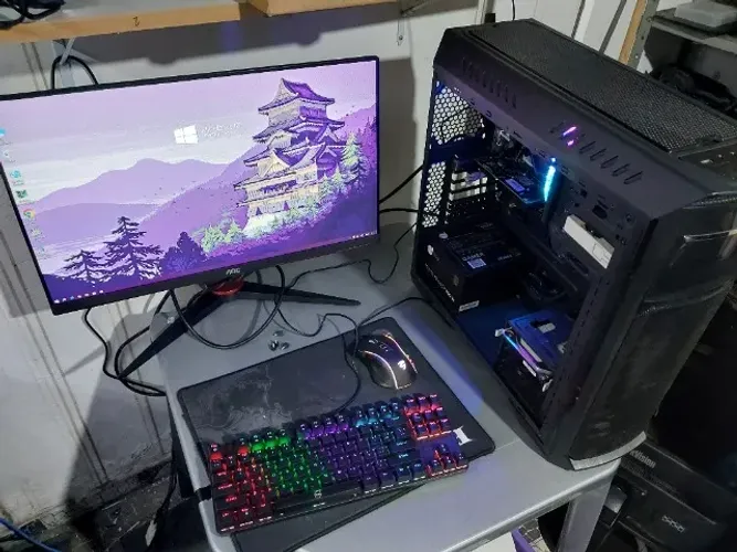 Computador completo i5 10400f, 16gb ram rg, nvme - 240gb, monitor 24" 144hz