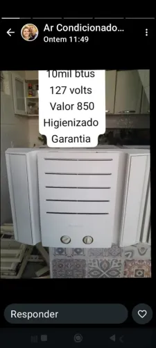 Ar-condicionado 10 mil btus 127volts Higienizado e com garantia 