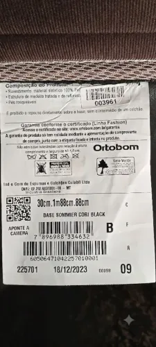 Vendo Cama Box solteiro Ortobom
