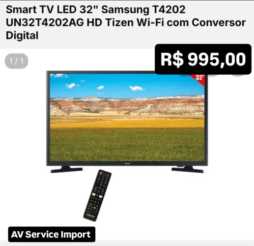 Smart tv Samsung 32 - AV Service Import
