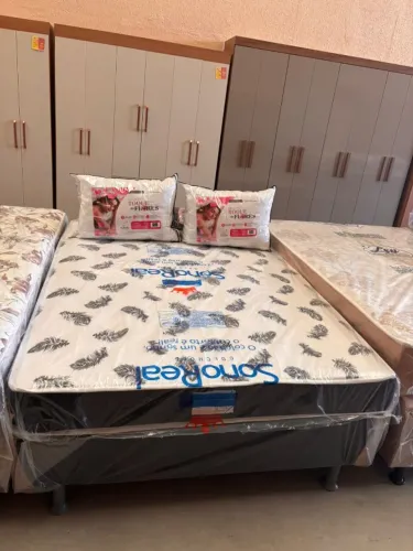 Cama Box Conjugada Casal Reconflex molas ensacadas 62x138x188cm sono real