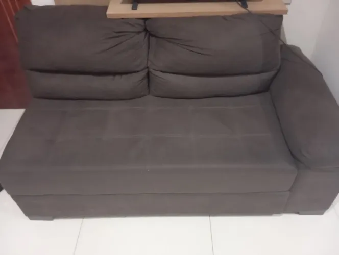 Sofá 2 Lugares Marrom
