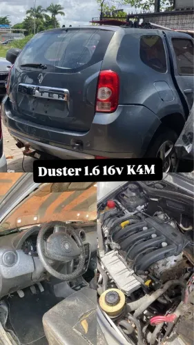 Sucata Duster 1.6 16V K4M pedais motor caixa rodas pneus bomba compressor 