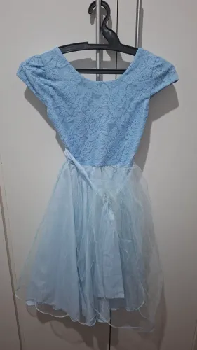 Oportunidade!!! Vestido Princesa (Azul), usado somente uma vez!!! (SOMENTE VENDA)