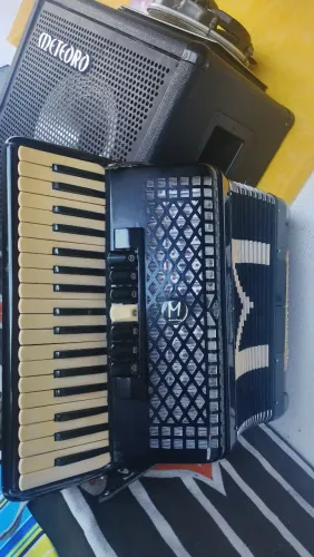 Sanfona Michael 80 Baixos + Hardcase luxo