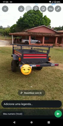 Carretinha 2x1,10 semi nova documentada