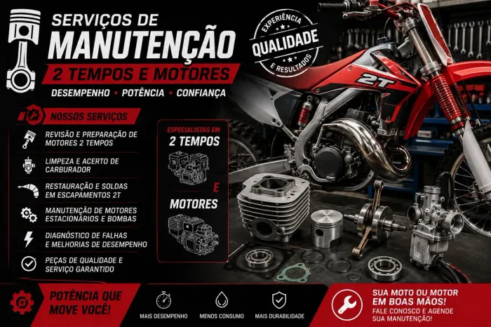 Oficina de motos 2 tempos