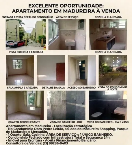 Vendo ou Alugo apartamento no coração de Madureira