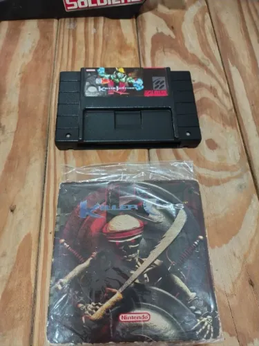Conjunto Cartucho + CD Killer Instinct original Super Nintendo