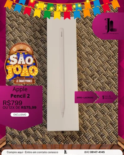APPLE PENCIL 2, LACRADO, EXCLUSIVO!