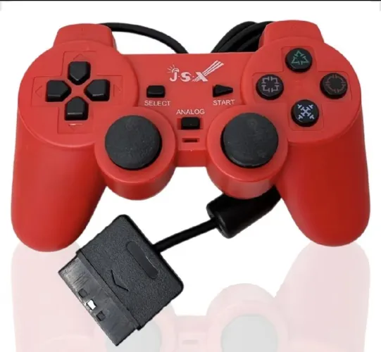 Controle analógico com fio compatível com ps2