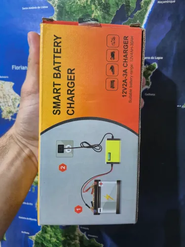 Carregador de bateria Moto 12v 2A