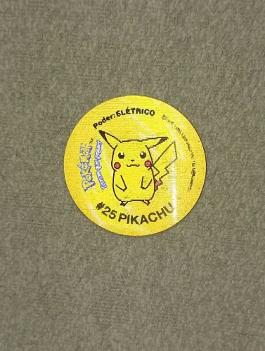 Tazo n48 Pikachu Pokémon temos que pegar Raro