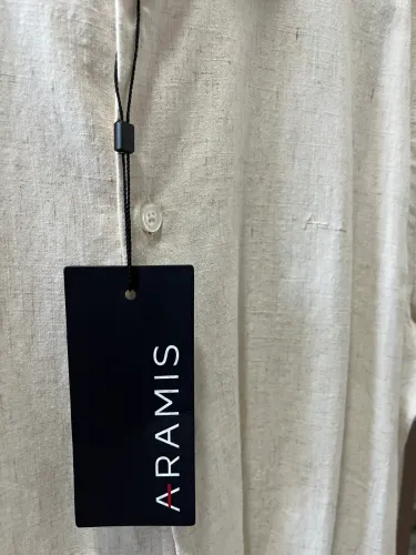 Camisa Aramis Slim - Linho/Off-White