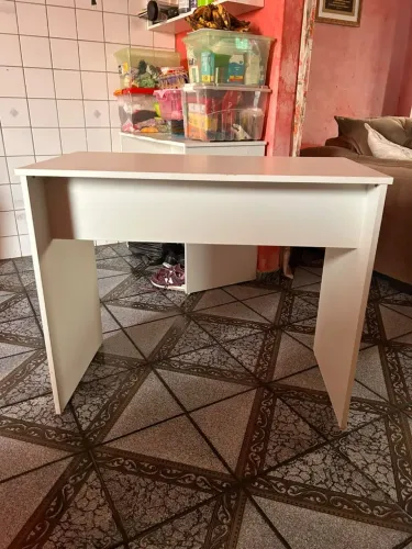 Escrivaninha / Mesa de Estudos Branca - (Motivo: Viagem)