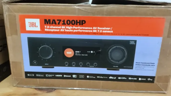 Receiver Jbl MA7100HP 7.2 Canais 125/175W RMS 8K HdmiI/Bluetooth/Wifi - Bivolt