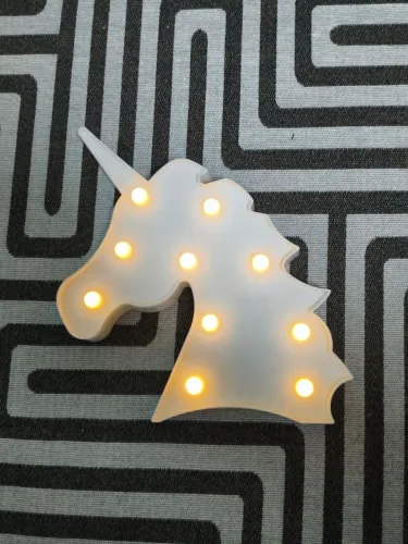 Luminárias de unicórnio