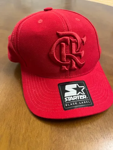 boné starter flamengo aba curva vermelho