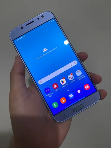 Samsung Galaxy J7 Pró Tela nova OLED + biometria + NFC