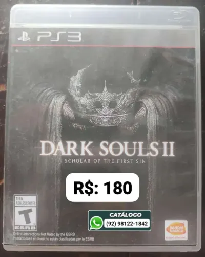 Dark Souls 2 Scholar Of The First Sin = R$: 180