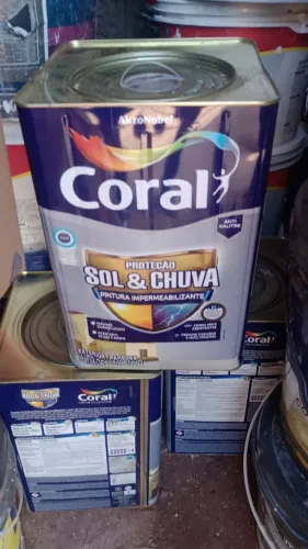 Vendo tinta emborrachada coral rende muito metade do preço 