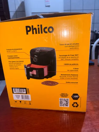 Fritadeira Air fryer philco 4l redstone 1500w paf40a Cor Preto