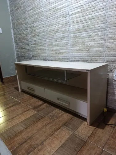 Rack para sala + nicho de vidro 