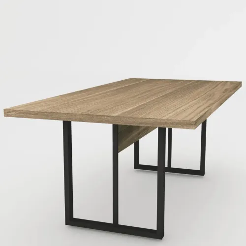 Mesa de Reunião Industrial 2,00 x 1,00 em 6x no cartão