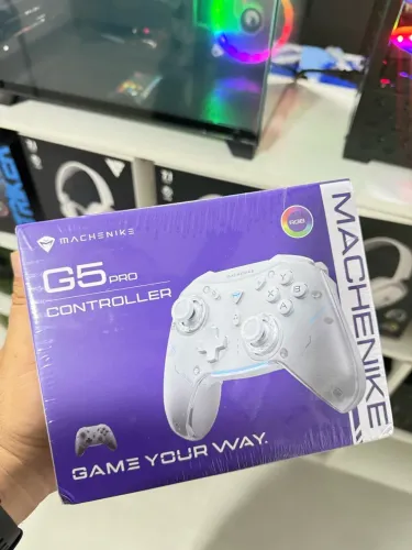 Controle Sem Fio Gamer Machenike G5 Pro, Multiplataformas, RGB, Switch Kailh, Preto