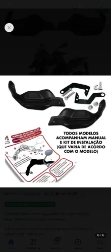 Vende -se suporte de protetor do motor GS 310 mas protetor de mão